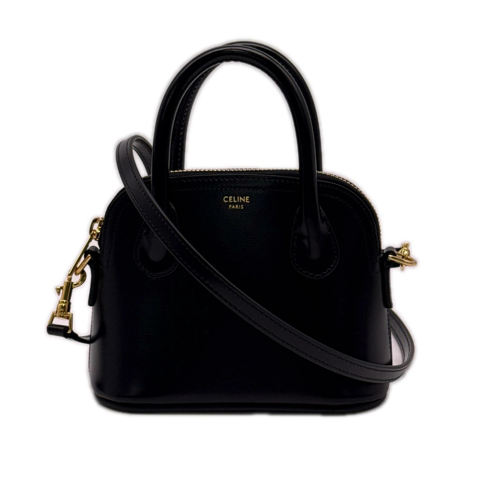 Celine Onorin Calf Leather Lambskin Shoulder Bag Black - Picture 2 of 16